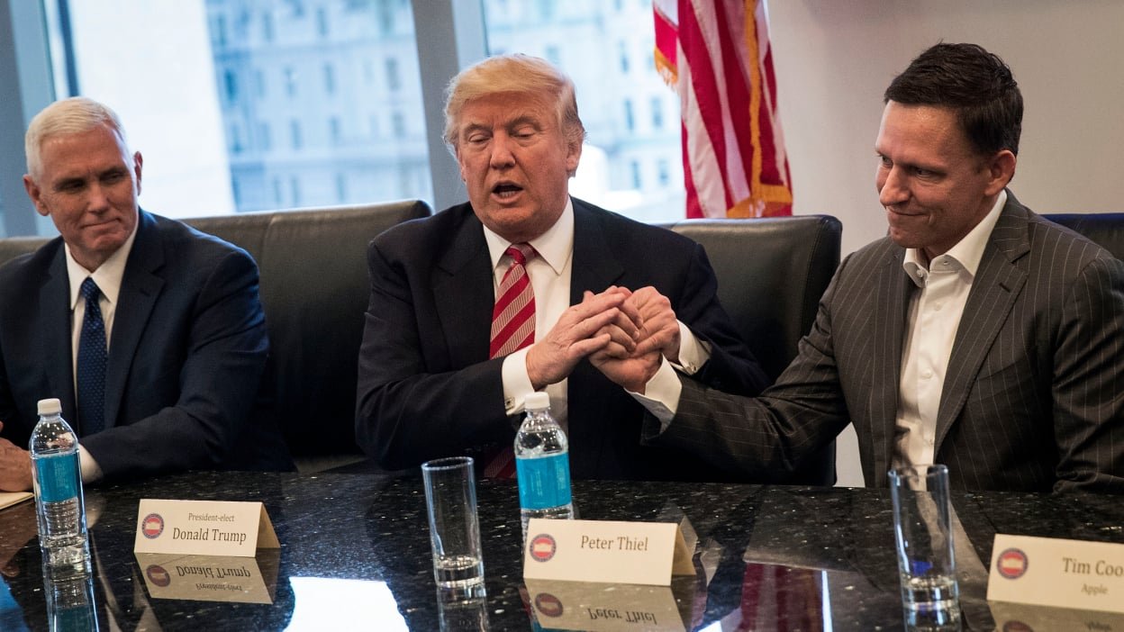 Facebook board member Peter Thiel helped fund Cambridge Analytica